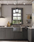 Sheenkarion 1 Pack Farmhouse Black Kitchen Island Pendant Light Fixture,Height Adjustable Metal Rod Hanging Modern