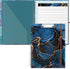 Hongri Clipboard Folio with Refillable Lined Notepad, Clipboards with 5 A4 Folders, Spiral Clip Board Portfolio, Blue