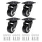 PATIKIL 2" Swivel Caster Wheels, 4 Pack Silent Plate Casters with Screws
