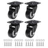 PATIKIL 2" Swivel Caster Wheels, 4 Pack Silent Plate Casters with Screws
