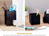 Bostitch Office Konnect Pencil Cup Desk Organizer - Pen Cup, 2-Pack, Black