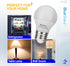 BlueStars A15 LED Refrigerator Light Bulb, 4W (40 Watt Equivalent), E26 Base, 5000K Daylight, 2-Pack