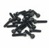 100pcs M3 x 6mm 12.9 Grade Alloy Steel Hex Socket Head Cap Screws, Black Oxide Finish