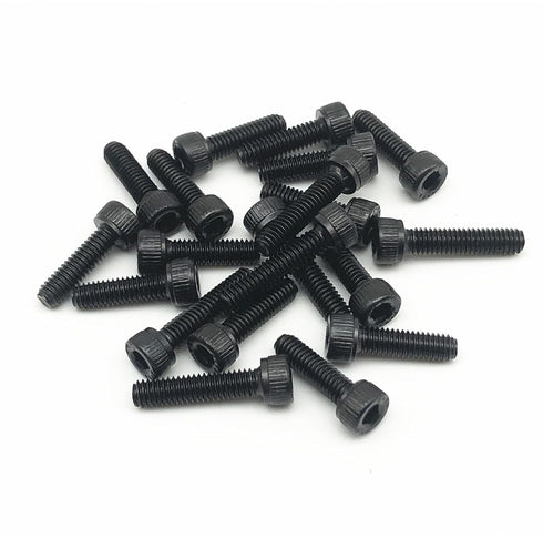 100pcs M3 x 10mm 12.9 Grade Alloy Steel Hex Socket Head Cap Screws, Black Oxide Finish
