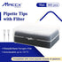 Disposable Filtering Pipette Tips, 960pcs Universal Filter Pipette Tips, 10 µL, 96 Tips/Rack x 10 Racks