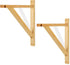 Rustic State Palma Wall Mount Wood Triangle Sconce Bracket for Plug in