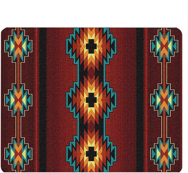 Chevron Gaming Mousepad 2, Southwest Native American Design, Non-Slip Rubber, 9.5 X 7.9 Inch for Computer Desk
