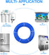 3/8" O.D. RO Water Tubing: 15FT Food Grade PE Line + 12Pcs Quick Connect Fittings for RO Water Purifier System