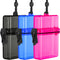 Outus 3 Pieces Waterproof Case ID Card Holder with Floating Sports Case Locker and Rope (Rose Blue Black)