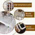 PAUANI 1PCS Villa(White,45cm) U-Shaped Metal Stair Railing Kit, Industrial Stair Handrail, Non-Slip Safety Elderly