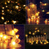 31FT 50 8 Brightown Solar Bee String Lights Outdoor LED Honeybee Fairy Lights with Lighting Modes, Waterproof Solar