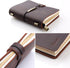 Refillable Handmade Leather Travelers Notebook - Small Size 5.2" x 4" Inches, Coffee