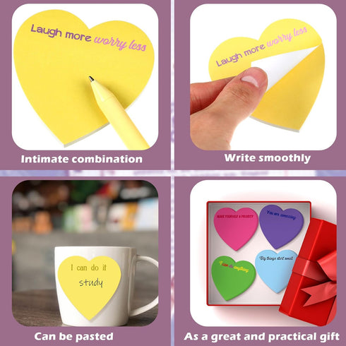 Teling 24 Pieces Inspirational Sticky Notes, Graduation Gift, Cute 3x3 inch Pads for Reminder Work Studying