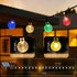 2 Pack 40FT 60 8 Metaku Solar String Lights for Outside, Total LED Crystal Globe String Lights, Solar Powered Outdoor