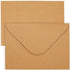 Juvale Kraft Paper Invitation Envelopes 4x6, A6 V Flap Brown Envelopes for Weddings, Baby Showers, Thank You Cards