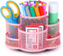Pink Desk Organizer - Rotating Pencil Holder, Cup Holder for Desk Office, Pen Organizer in Pink
