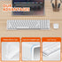 Richboom Acrylic Tilted Computer Keyboard Holder for Easy Ergonomic Typing, Keyboard Stand for Office Desk, Home