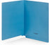 Blue Summit Supplies 100 Blue End Tab File Folders, Reinforced Straight Cut Tab Files for Office Use