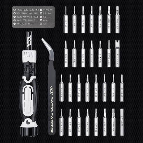 32 In 1 Small Screwdriver Set, Professional Repair Tools Kit for Phone, Laptop, PC, Camera, Game Console