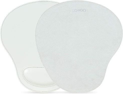 Londo Leather Oval Mousepad with Wrist Rest
