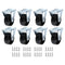 PATIKIL 2" Rigid Caster Wheels, 8 Pack Silent Fixed Non-Swivel Casters for Furniture Workbench Cart Trolley