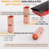132 PCS 12 to 4 AWG Non-Insulated Butt Connectors Kit, 66 PCS Uninsulated Butt Terminals & Heat Shrink