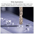 uxcell M6 x 1.25 H2 Left Hand Straight Flute Tap & Bit Set, 4.7mm M35 Cobalt HSS-CO Twist Drill Bit