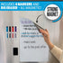 Cinch! Magnetic Whiteboard for Fridge - 29 x 21 Inch Stain-Resistant Dry Erase Board with Markers and Eraser