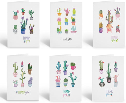 Stonehouse Collection | Assorted Succulent Design Note Card Set | Variety of