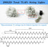 YAOZHOU Lights,66Ft 200LED IP44 8 Valentines' Day Christmas Decorations Pink Led String Fairy Lights Indoor Outdoor