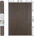 16x354in TOTIO Dark Brown Wood Grain Contact Paper Black Walnut Textured Peel and Stick Wallpaper Air Guide Slot Design