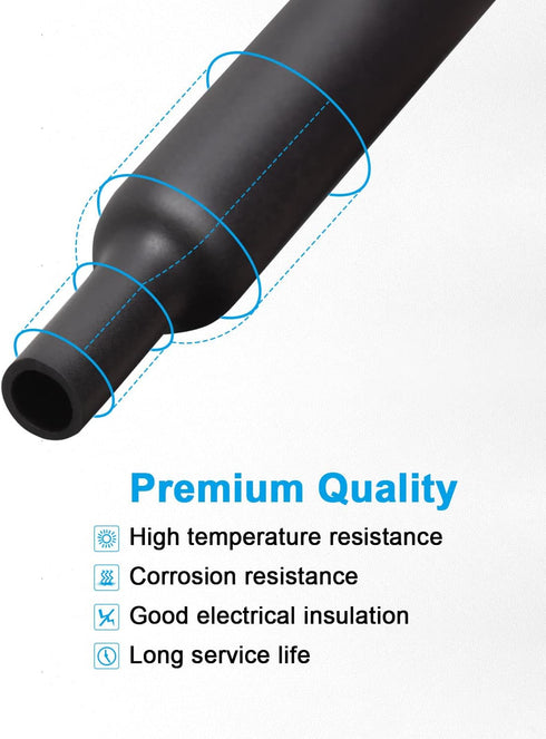 MILAPEAK 650 PCS Heat Shrink Tubing Kit, UL Approved Heat Shrink Tube Wire Wrap, 2:1 Ratio Electrical Cable Sleeve