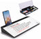 Small Glass Desktop Whiteboard Dry-Erase Board - Computer Keyboard Stand with Drawer, Desk Organizers