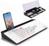 Small Glass Desktop Whiteboard Dry-Erase Board - Computer Keyboard Stand with Drawer, Desk Organizers