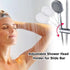 xlehoely 18-25MM O.D.,360 Shower Head Holder for Slide Bar,Adjustable Shower Bracket Holder for Slide Bar Slider Clamp