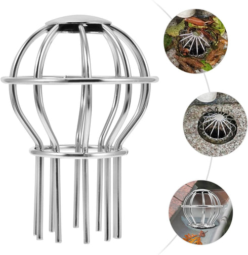 Hemobllo 2 pcs Grille downspout Cover Outdoor Gutter Guard Sink Filter Strainer roof Drainer roof Drain Dome Strainer Wire Drain Bath Drain Strainer Stainless Steel Hair Organ Universal by Hemobllo