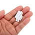 MECCANIXITY Magnetic Stirrer Mixer Stir Bar Set, 7 Sizes Cylinder Shape Stirrer for Laboratory, White