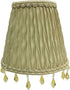 Royal Designs, Inc. CSO-1036-5AGL Beaded Ruche Pleat Empire Chandelier Shade with Designer