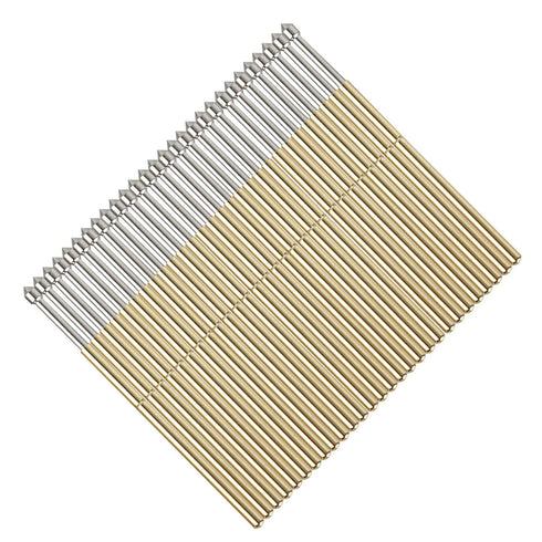 100 Pcs P100-E2 Spring Test Probe, Brass Dia 1.5mm Contact Spring, Testing Pin Spring Contact Probe