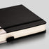 EMSHOI A5 Graph Paper Notebook, 256 Pages, Hard Cover, 120gsm Thick Paper, Smooth PU Leather, Black