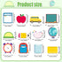 Yinder 24 Pads Teacher Sticky Notes, Cute Back to School Sticky Notes with Pencil, Ruler, Apple Shapes