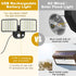 YTKIH 2500LM 4000LM(High 1-3 Rechargeable Battery Operated Motion Sensor Outdoor Lights with & Brightness), Battery