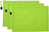 PATIKIL Waterproof Zipper File Bags, 3 Pack A5 Document Holders, Pencil Pouch for Office Use, Green Color