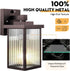Outdoor Wall Lights for House Exterior, Dusk to Dawn Porch Lights Outdoor, Waterproof Matte Black Front Door Light