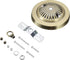 Aspen Creative 21513-21, Traditional Chandelier & Light Fixture Canopy Kit w/Collar Loop, Antique Brass,