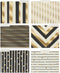 Paper Junkie Geometric File Folders with 1/3 Cut Tabs, Gold Office Supplies (11.5 x 9.5 in, 12 Pack)