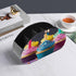 JTREHY 5 Colorful Happy Birthday Cupcakes Remote Control Holder Compartments Remote Caddy Tray PU Leather TV Remoter