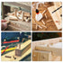 uxcell 0.24"x0.79"(6x20mm) Wooden Dowel Pin, 100pcs Fluted Beveled Hardwood Kiln Dried