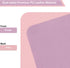 Dual Sided PU Leather Desk Pad, Non-Slip Mouse Pad, Waterproof Writing Mat for Office and Home, Pink+Purple