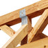 6 PCS Metal Z Bracket for 2x4 Cross Joist and 4x4 Post, Metal Joint Corner Brace Support for Roofing and Furniture